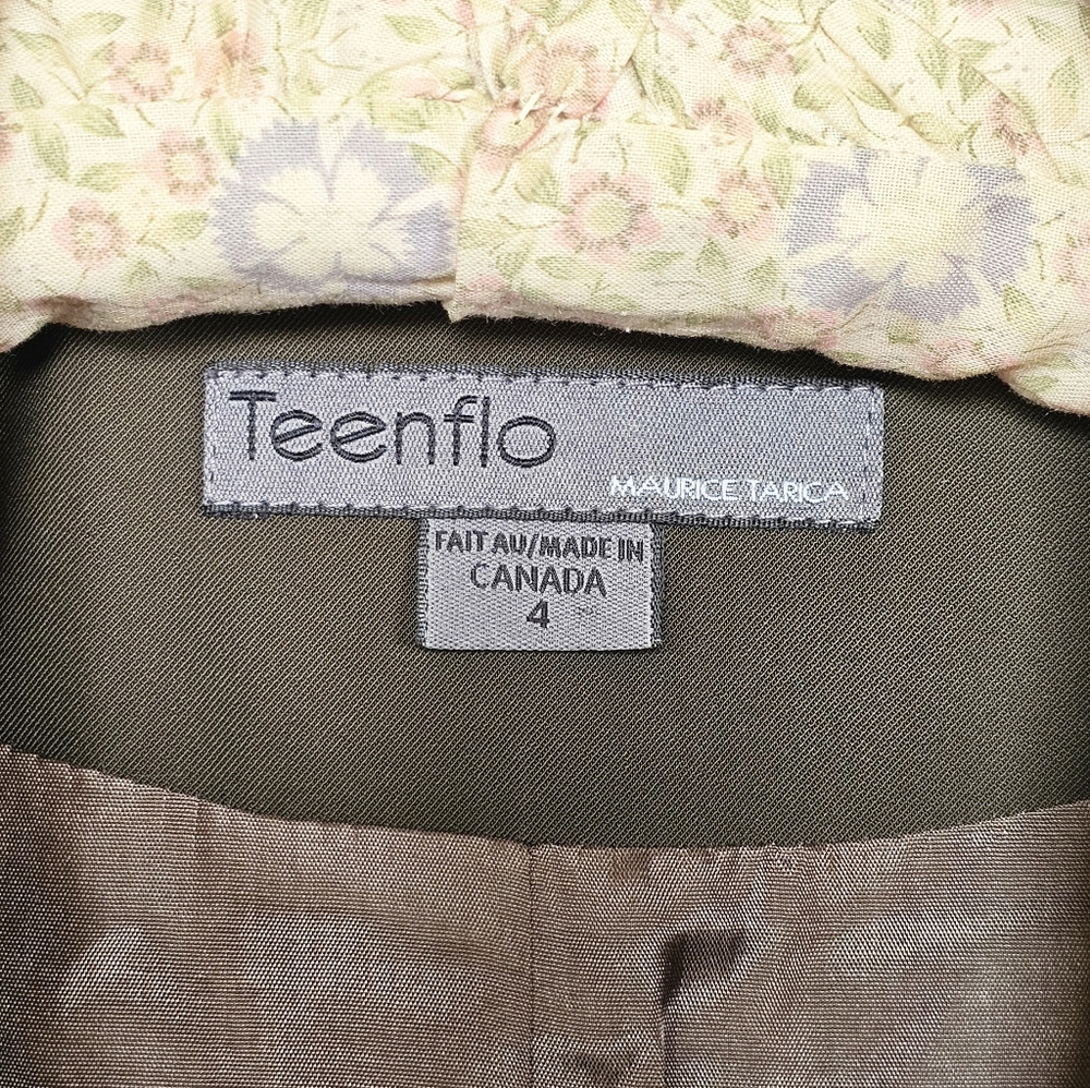 Contemporary Trench Jacket Women's Olive Green - Picture 6 of 7